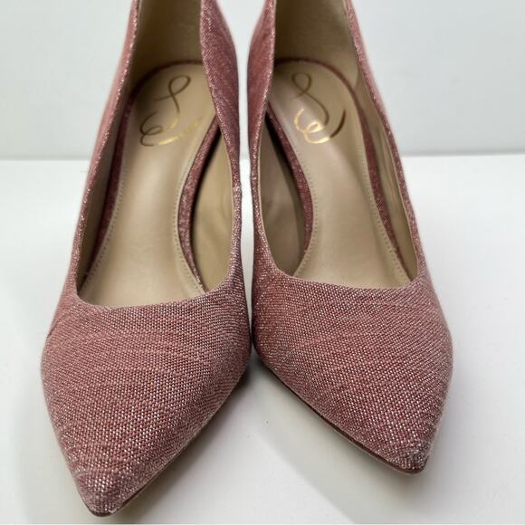 Sam Edelman Hazel Pointed Toe Pumps in Terracotta Rose - Picture 3 of 10